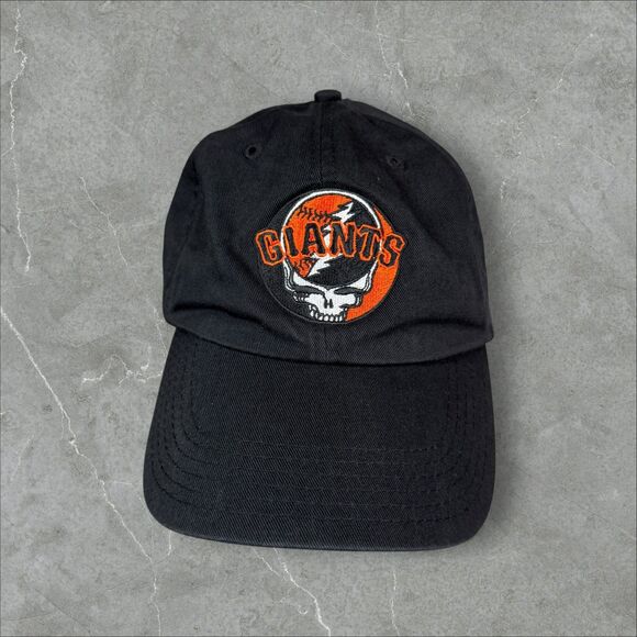 Fan Favorite Other - Rare Grateful Dead x SF Giants Strap Back Black & Orange Stealie Logo Ball Cap